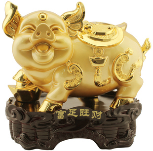  大号金猪摆件 招财猪创意家居时尚摆饰品 小猪摆件客厅工艺品摆设