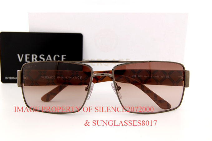 热销款 VERSACE 范思哲 2075 太阳镜106213 玳瑁/棕渐变