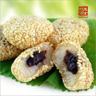  北京御食园麻团北京特产年糕点 糯米麻薯北京小吃美食品 4件包邮