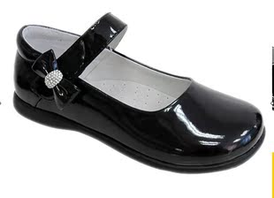 空中天使童鞋 2012春季新款女童方口皮鞋 儿童