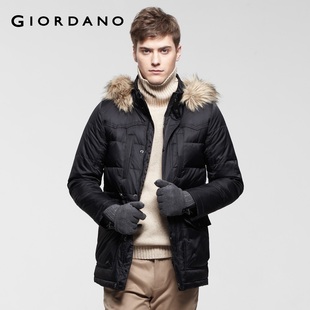 Waist bag 2012 Giordano jacket men decoration Teflon long down jacket 01071519