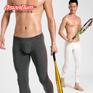  Asianbum秋冬男士保暖裤 中等厚棉裤秋裤 舒适时尚低腰保暖打底裤
