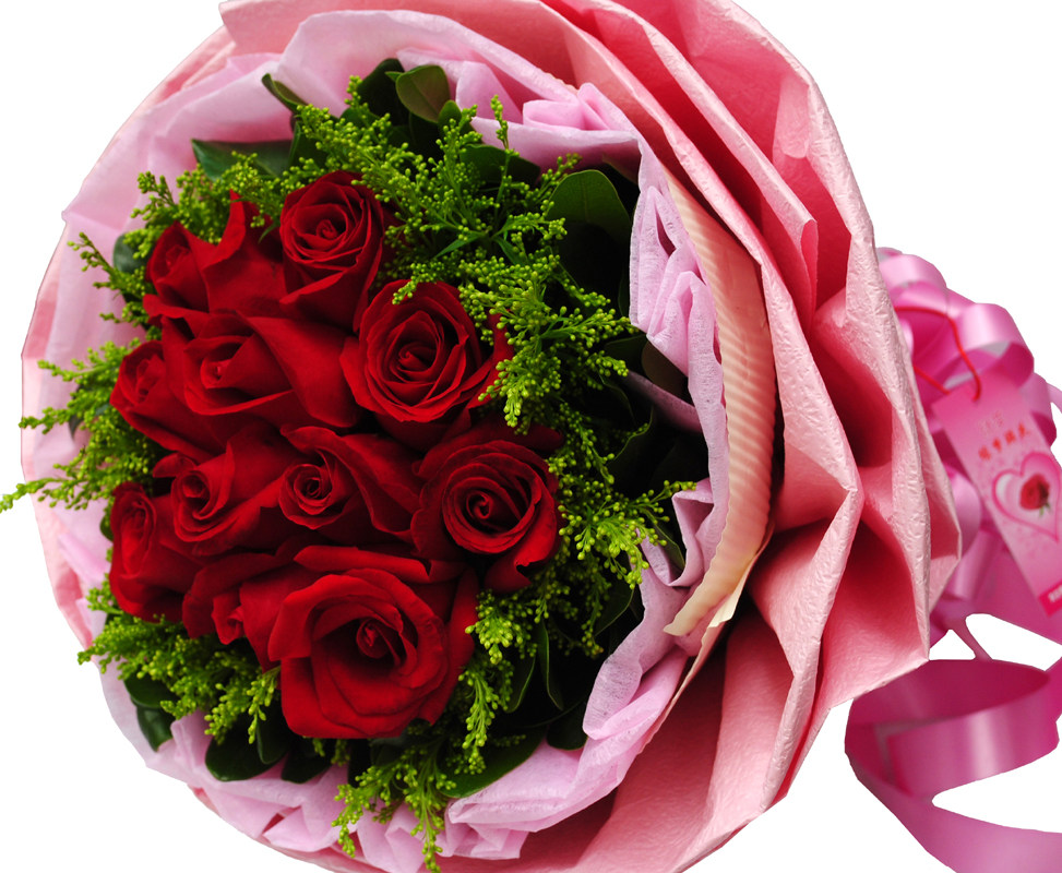 缘梦 鲜花速递 上海全国北京送花店 生日订花 红玫瑰花11朵                                                                      