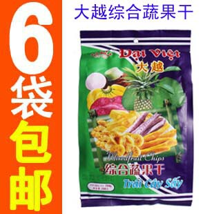  零食 越南大越综合蔬果干250g 水果干/果蔬干/干果蔬 满6包邮