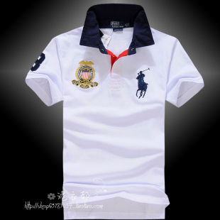  保罗/POLO 拉夫劳伦POLO衫 短袖 男 纯棉翻领半袖