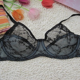 新品!外贸女士内衣 精美透视感<em>文胸</em> <em>70B70C</em>7