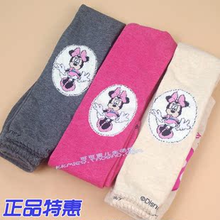  12新!专柜正品迪士尼米奇女孩儿童宝宝打底裤九分裤子靴裤保暖裤
