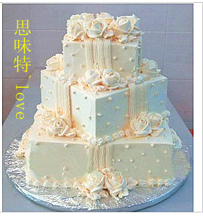 重庆蛋糕配送 蛋糕速递婚礼蛋糕 鲜奶花卉蛋糕