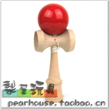 竞技比赛练习专用KENDAMA 红色剑玉 剑球 日月球 技巧球