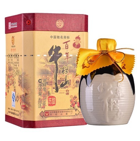 52度 百年牛栏山二锅头酒 陈酿 400ml 正品 整