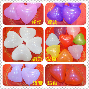 婚庆用品 结婚用品 12寸8号标准色仿美心形气球 亚光气球 2g气球