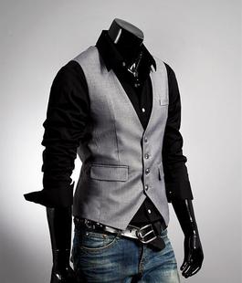  定做韩版新款男马甲 订做 修身休闲时尚 西装马夹背心1011 vest