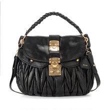 miumiu包 经典编织单肩包 锁扣包 黎姿手提褶皱包 coffer bag