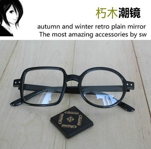 韩版圆形豹纹男女明星款装饰眼镜框非主流韩国tr90眼镜架平光镜子