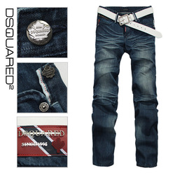 <附实拍>09新款/Dsquared2/时尚/红边裤袋/牛仔裤G890