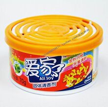 爱家 固体清香剂70g 桂花香型 适合汽车 书房 卧室