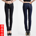 2012夏装薄款牛仔裤女韩版潮显瘦修身铅笔裤紧身弹力小脚裤女8012