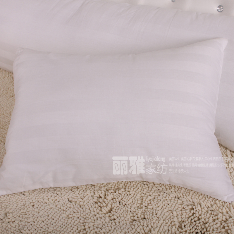 床上用品助眠枕头护颈枕芯单人枕心全棉缎条枕芯包邮单人枕头在类目 床上用品, 枕头/枕芯/保健枕/颈椎枕中 - 来自Buy2taobao.com提供专业的淘宝代购服务