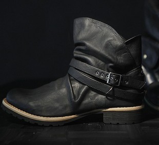  新品英伦 短靴时尚男靴子牛仔靴男式靴子韩版潮靴马丁靴时尚靴军