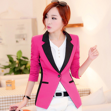 国633-9001 2014春新款韩版<em>女装小西装</em>修身外