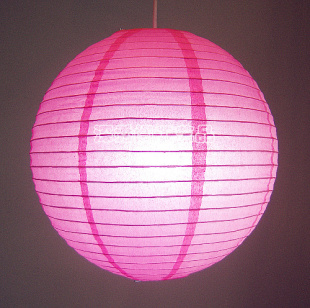  （粉红色圆形30cm)纸灯笼/活动灯笼/婚庆灯笼/吊灯罩/宜家纸灯笼