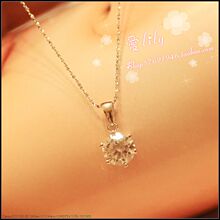 项链 女 纯银 S925镶八心八箭闪耀奥钻吊坠银饰短款套链OL气质