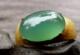 老坑A货翡翠冰种绿戒面