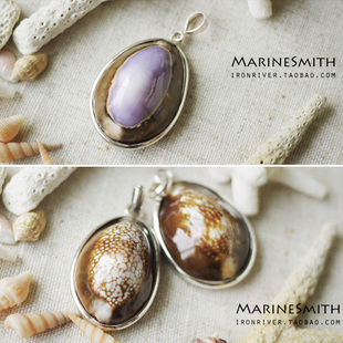 【泰国带回】鬼见怕 天然完整贝壳 避邪 925纯银吊坠 三款-淘宝网