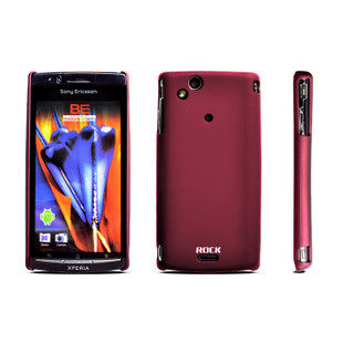 ROCK洛克 Sony Ericsson LT15i /lt18i 裸壳+屏保贴膜+布 保护壳