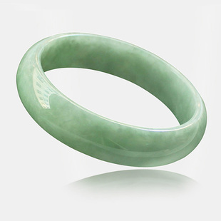  珍稀缘 老坑A货翡翠手镯 罕见特大号满绿圆玉镯子 天然正品带证书