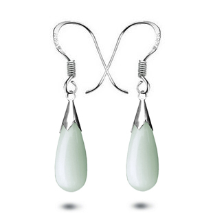 猫石柔情滴耳环...