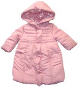 乐天baby*1-2岁女童，粉红梭织中厚长款棉衣棉袄外套