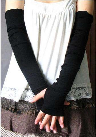 暖市场,特价纯绵抗UV手臂护袖套防晒长手套太