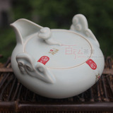 包邮 汝窑茶具 祥云手抓壶 正品天青月白茶壶台湾茶具 汝瓷工坊