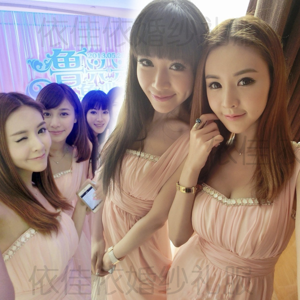 晚<em>礼服</em> 结婚纱礼服新款2014伴娘裙<em>姐妹礼服</em>晚