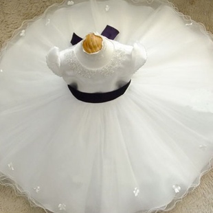  茜茜童话 儿童公主裙/花童裙/礼服裙/婚纱裙/连衣裙 白纱裙LF38