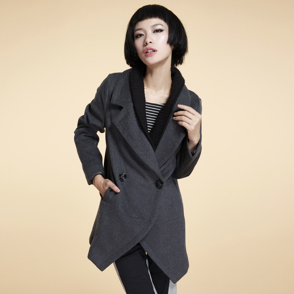 Fall/winter clearance sale new Korea Barret coat woman long slim Korean fashion turndown collar coat