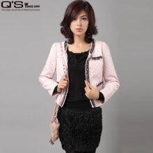 QS 秸熙 2011新秋款*珍珠链条装饰小外套 JDB244