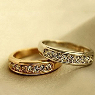  M40073 呛口小辣椒同款 时尚小巧单圈碎钻戒指 尾戒 女 2g