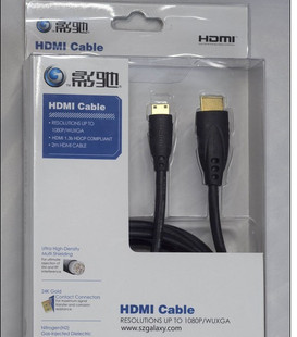 正品影驰MINI HDMI转HDMI线1.3版+清洁套装 10元江浙沪包邮