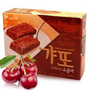  韩国乐天奶油蛋糕/樱桃奶酪蛋糕 原味酸梅派 巧克力派 120克