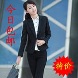 女士职业装女装西装新款春装工作服时尚韩版职业套装 冬装