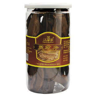  汉草荟 灵芝片 紫灵芝片 正品 长白山野生灵芝片 80g/罐灵芝切片