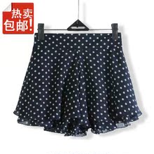 2012雪纺裙裤半身裙蓬蓬短裙子百褶裙高腰裙打底裙大码..