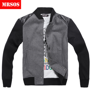  MRSOS 新款韩版修身休闲男士夹克衫 jacket春秋冬装外套衣服