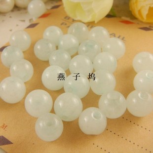  ★DIY饰品配件★翡翠珠 玉珠 汉白玉珠 油珠★饰品材料