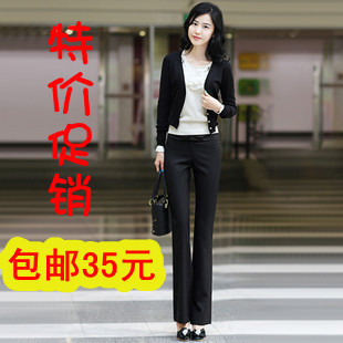  夏装新款百搭女西裤白领职业装女裤正装女裤显瘦特价提臀包邮