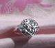 批发价销售 Tiffany925纯银 白玫瑰戒指