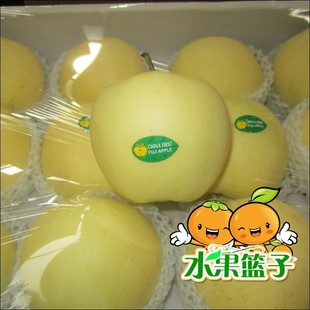  水果篮子 新鲜水果 陕西黄金帅苹果 黄蛇果 黄蕉苹果 黄元帅1斤装