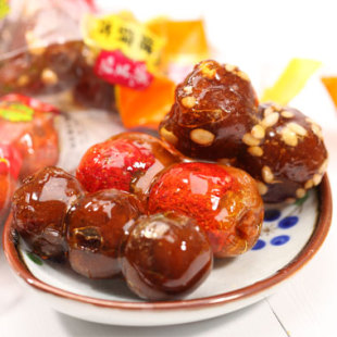  2件包邮 御食园 北京特产 冰糖葫芦四味混搭500g山楂休闲零食